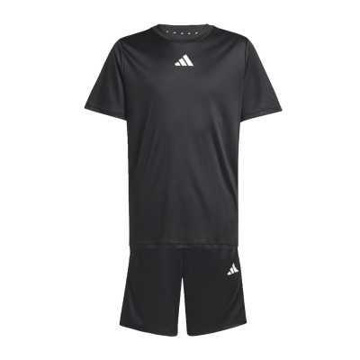 юношеска,тениска,разпродажба,adidas,детски,облекла,adidas,train,essentials,3,stripes,t,shirt,set,juniors,black,white