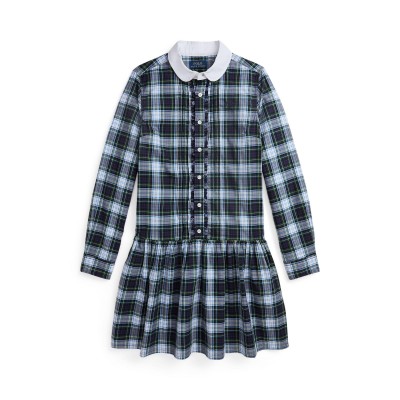 юношеска,рокля,polo,ralph,lauren,checked,dress,juniors,navy,cream