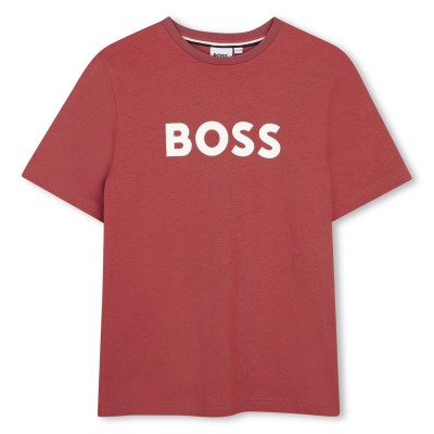 тениска,детски,3/4,панталони,boss,kids',logo,t,shirt,raspberry