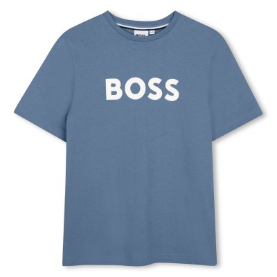 тениска,детски,3/4,панталони,boss,kids',logo,t,shirt,lavender,blue