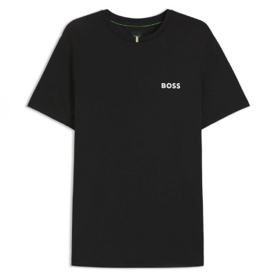 тениска,мъжки,тениски,boss,odour,control,slim,fit,t,shirt,in,stretch,piqu,black