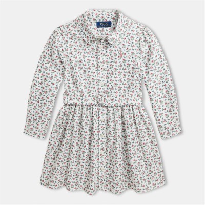 юношеска,рокля,детски,3/4,панталони,polo,ralph,lauren,belted,floral,shirt,dress,juniors,mariel,floral