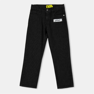 детски,дънки,детски,3/4,панталони,off,white,unisex,kids',denim,relaxed,fit,wide,leg,jeans,black,1001