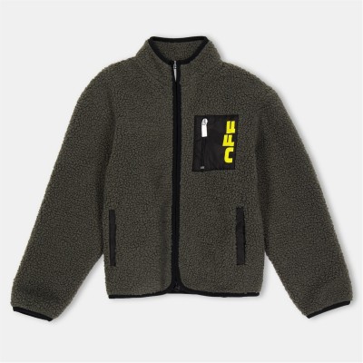 поларено,яке,детски,3/4,панталони,off,white,kids',teddy,fleece,shearling,jacket,grey,0718