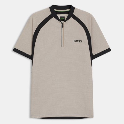 блуза,с,яка,мъжки,тениски,boss,pl,toc,matchball,zip,neck,mesh,polo,shirt,white