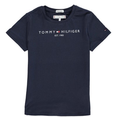 детска,тениска,детски,облекла,tommy,hilfiger,junior,girls,essential,t,shirt,twilight,navy