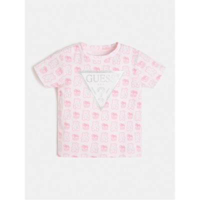 тениска,детски,облекла,guess,multi,bear,t,shirt,pink,p6l0