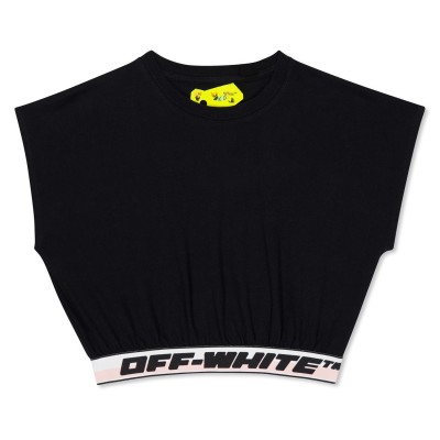 детска,тениска,детски,облекла,off,white,sleeveless,logo,crop,tee,infants,black,black
