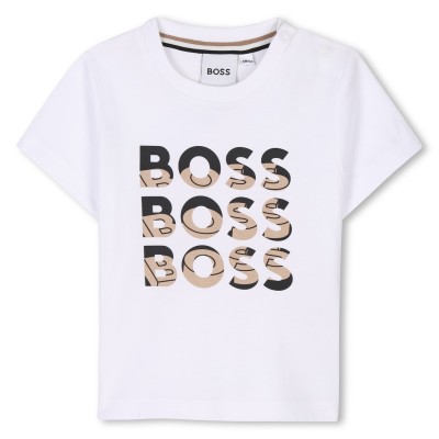 детска,тениска,детски,облекла,boss,logo,t,shirt,infants,white,10p