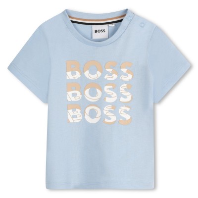 тениска,boss,kids,multi,logo,soft,fabric,t,shirt,prsn,blue,887