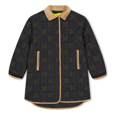 детско,яке,детски,облекла,off,white,padded,nylon,jacket,infants,black,yellow