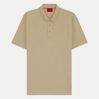 блуза,с,яка,мъжки,тениски,hugo,donos222,logo,print,polo,shirt,beige