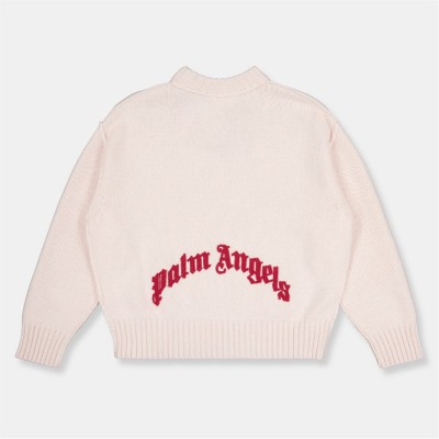 детска,плетена,блуза,детски,3/4,панталони,palm,angels,unisex,kids',logo,knitted,top,pink,3b27