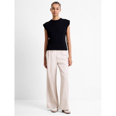 панталони,дамски,чорапогащи,и,клинове,french,connection,women's,tasha,faux,leather,trousers,cream