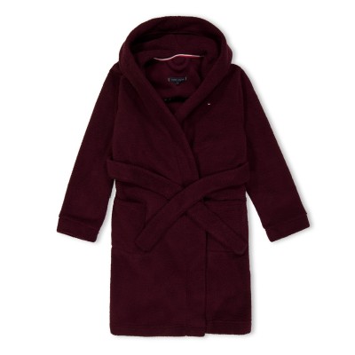 рокля,детски,3/4,панталони,tommy,hilfiger,kids',sherpa,dressing,gown,burgundy,xih