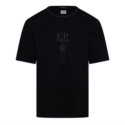 тениска,мъжки,тениски,cp,company,30,2,jersey,twisted,logo,t,shirt,black