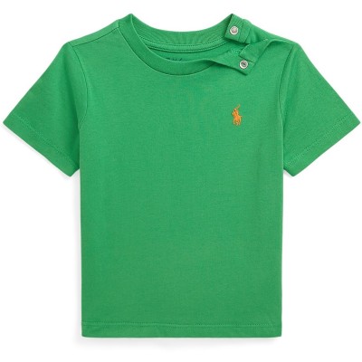 бебешка,тениска,детски,3/4,панталони,polo,ralph,lauren,small,logo,t,shirt,babies,preppy,green