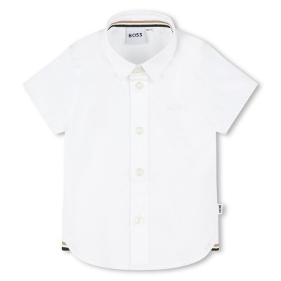 детска,риза,с,къс,ръкав,детски,облекла,boss,short,sleeve,shirt,infants,white,10p