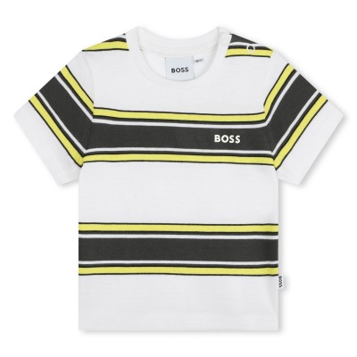 детска,тениска,детски,облекла,boss,striped,t,shirt,infants,white,n05