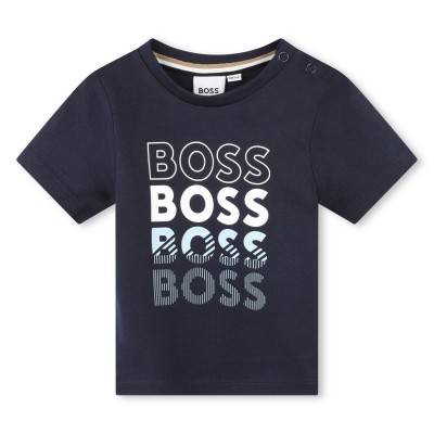 детска,тениска,детски,облекла,boss,logo,t,shirt,infants,navy,849