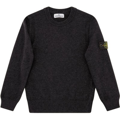 детски,3/4,панталони,stone,island,junior,crewneck,knit,nero,v0029