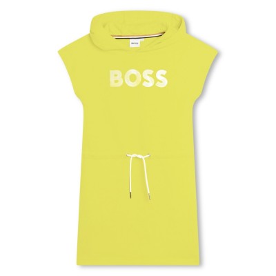 юношеска,рокля,детски,облекла,boss,hoodie,dress,juniors,lime,609
