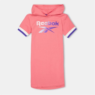 рокля,разпродажба,reebok,детски,поли,и,рокли,детски,3/4,панталони,reebok,hooded,jumper,dress,strawberry,pink