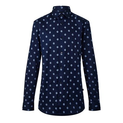 риза,с,дълъг,ръкав,облекла,на,разпродажба,ted,baker,kyme,long,sleeve,ditsy,floral,shirt,navy