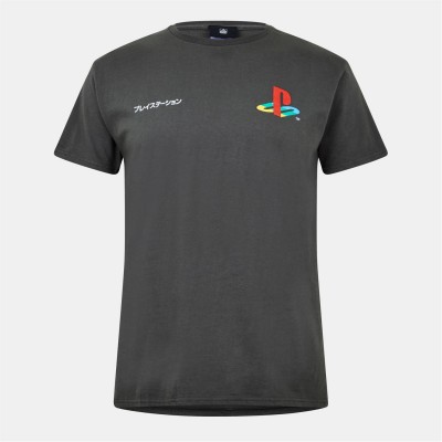 тениска,игри,и,технологии,дамски,тениски,дамски,топове,bm,fashions,uk,playstation,heritage,logo,tshirt,s,merchandise
