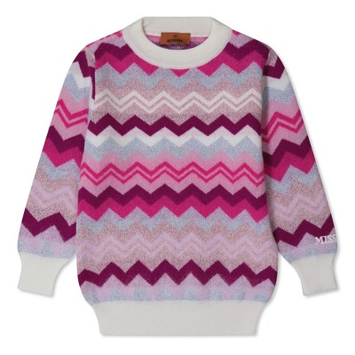 пуловер,детски,3/4,панталони,missoni,zig,zag,metallised,jumper,multi,999