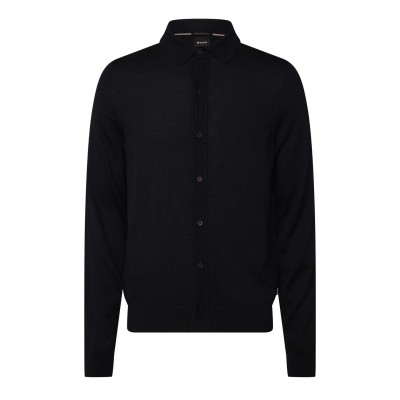 boss,helbert,regular,fit,shirt,in,virgin,wool,dark,blue