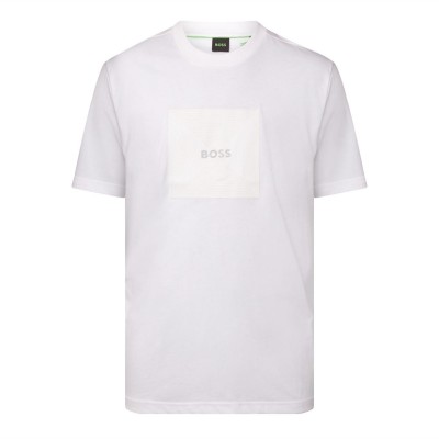 тениска,мъжки,тениски,boss,cotton,jersey,t,shirt,with,fineline,artwork,white