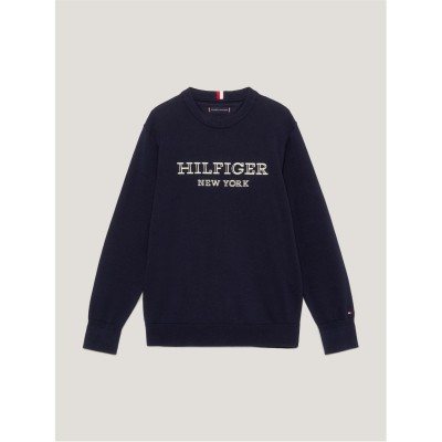 блуза,детски,облекла,tommy,hilfiger,tommy,hilfiger,monotype,sweater,desert,sky