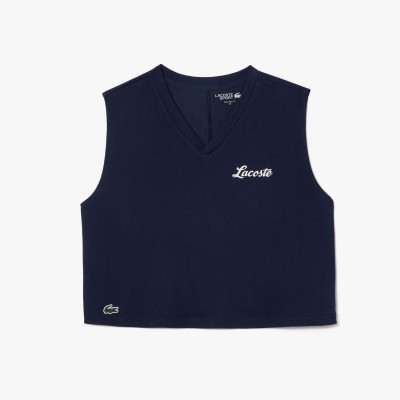 къса,блуза,дамски,топове,lacoste,ultra,dry,cotton,sport,crop,top,blue