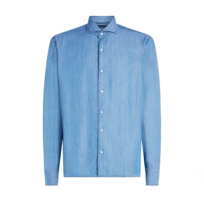 tommy,hilfiger,smart,casual,slim,fit,denim,shirt,denim