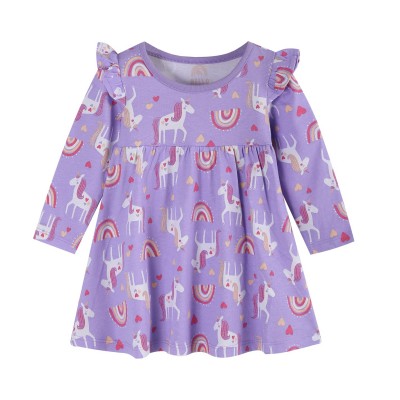 бебешка,рокля,бебешки,облекла,детски,поли,и,рокли,hello,world,baby,girl,unicorn,rainbow,dress,purple