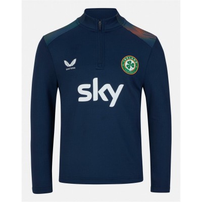 футболни,фланелки,футбол,castore,ireland,pre,match,midlayer,top,junior,navy