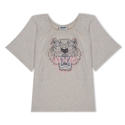 юношеска,тениска,детски,облекла,kenzo,short,sleeve,t,shirt,juniors,chine,ecru