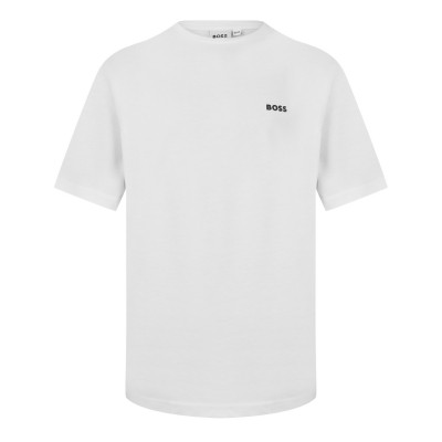 детска,тениска,детски,облекла,boss,boss,small,logo,t,shirt,junior,boys,white,10p