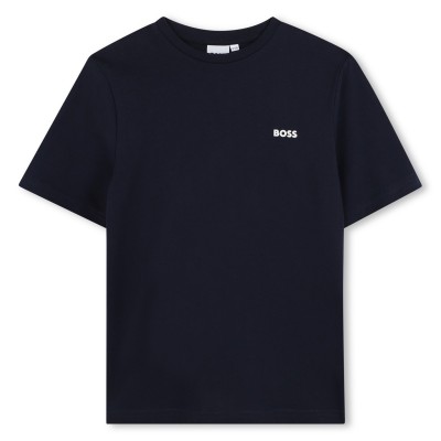 детска,тениска,детски,облекла,boss,boss,small,logo,t,shirt,junior,boys,navy,849
