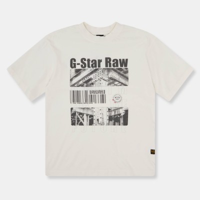 тениска,g,star,kids,oversized,t,shirt,dk,white
