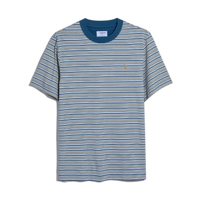 тениска,облекла,на,разпродажба,мъжки,тениски,farah,danny,stripe,t,shirt,grey