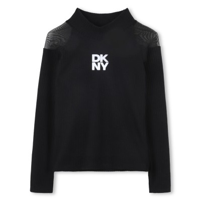 блуза,детски,облекла,dkny,dkny,mesh,sweater,jn61,black