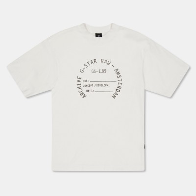 тениска,g,star,kids,oversized,t,shirt,white