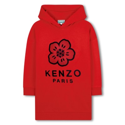 детска,рокля,детски,3/4,панталони,kenzo,unisex,kids',poppy,jumper,dress,red,968