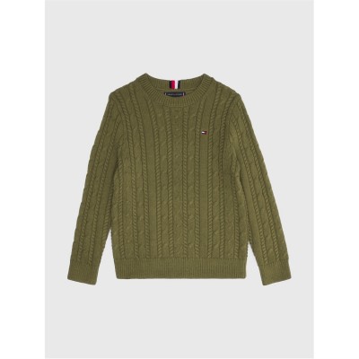 блуза,детски,облекла,tommy,hilfiger,essential,cable,sweater,put,green,ms2