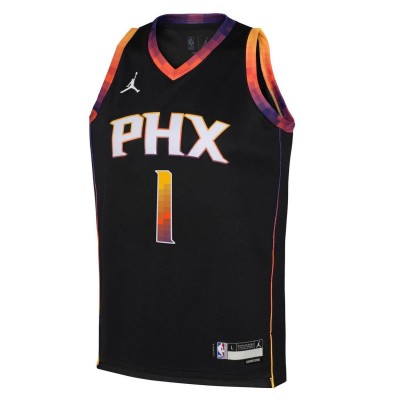 фланелка,детски,тениски,nike,phoenix,suns,devin,booker,1,jersey,black