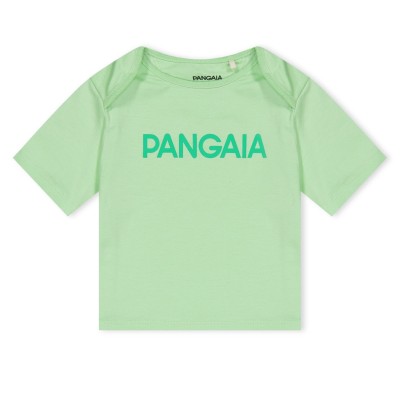 бебешка,тениска,детски,облекла,pangaia,365,logo,t,shirt,babies,fennel,green