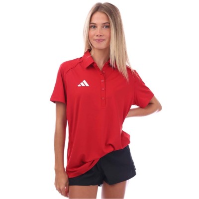 блуза,с,яка,дамски,тениски,дамски,топове,adidas,training,classic,aeroready,polo,shirt,red,white