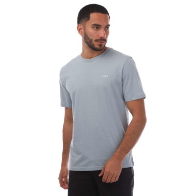 тениска,мъжки,тениски,hugo,dero222,logo,print,t,shirt,blue